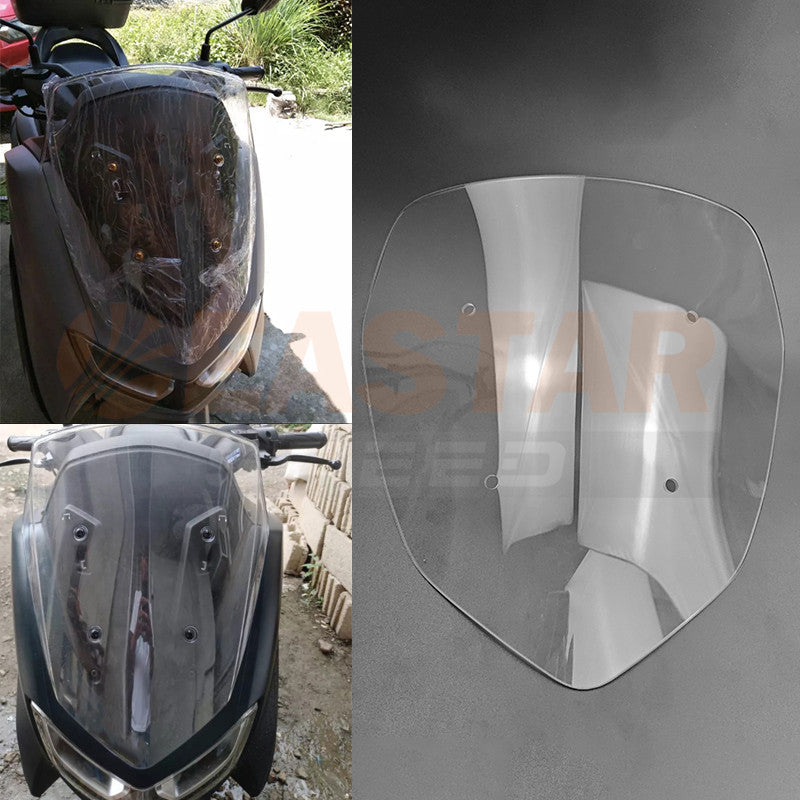 Short Windshield With Bracket Clear Nmax V2 Nmax 2020 for NMAX | EastarSpeed