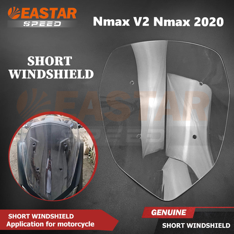 Short Windshield With Bracket Clear Nmax V2 Nmax 2020 for NMAX | EastarSpeed
