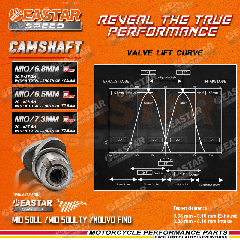 Racing Camshaft Mio/Sporty/Soul/Fino/Nouvo for Mio/Fino/Nouvo | EastarSpeed