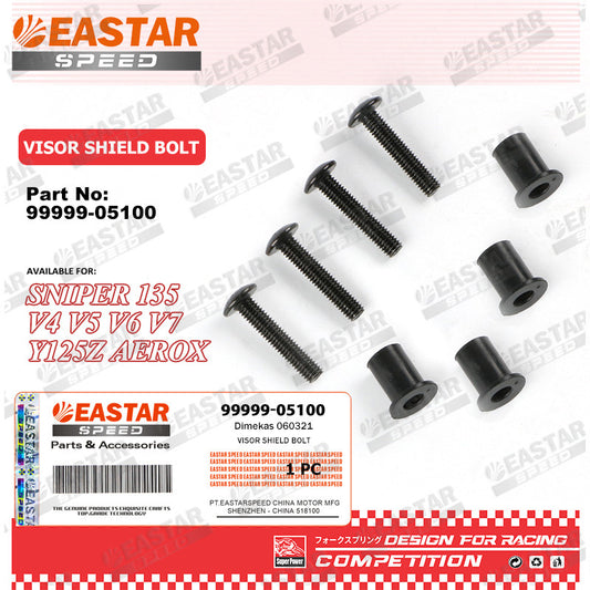 Windshield Bolt & Nut Set for Sniper 135 / Y125Z / Aerox - 8 pcs