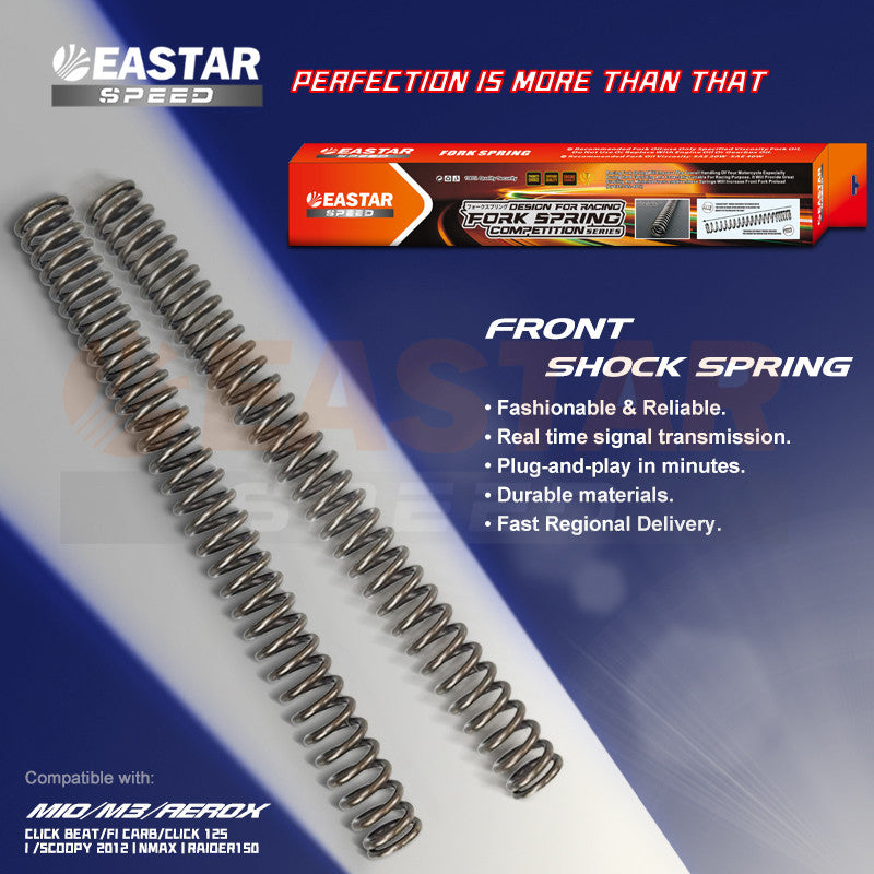 TENTION 40% RACING FRONT SHOCK SPRING MIO/M3/AEROX，CLICK for NMAX/Aerox/Mio | EastarSpeed