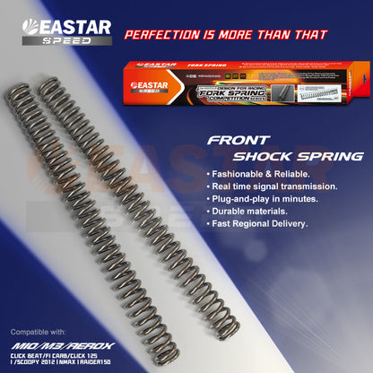 TENTION 40% RACING FRONT SHOCK SPRING MIO/M3/AEROX，CLICK for NMAX/Aerox/Mio | EastarSpeed