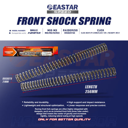 TENTION 40% RACING FRONT SHOCK SPRING MIO/M3/AEROX，CLICK for NMAX/Aerox/Mio | EastarSpeed