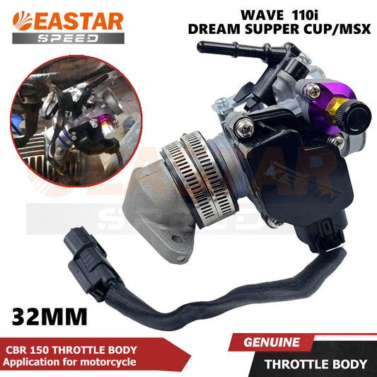 32mm CBR150 Throttle Body Conversion Kit for Wave / MSX
