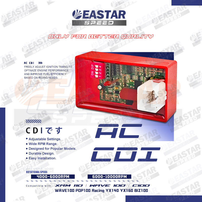 5 Pins Adjustable CDI Unit Racing for Wave/XRM/C100 | EastarSpeed