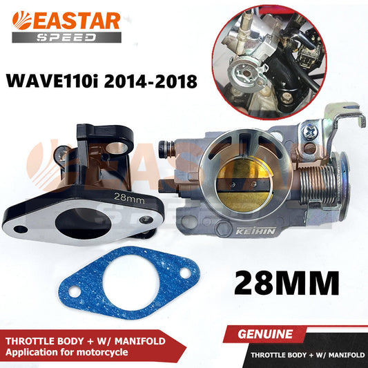 28mm Throttle Body & Manifold for Wave 110i 2014-2018 - Options