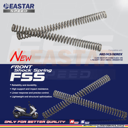 TENTION 40% RACING FRONT SHOCK SPRING MIO/M3/AEROX，CLICK for NMAX/Aerox/Mio | EastarSpeed