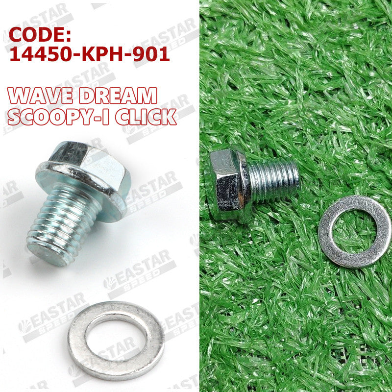 Oil Drain Nut & Drain Plug for Click/Wave/Scoopy | EastarSpeed
