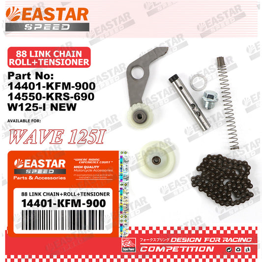 88-Link Timing Chain, Rollers & Tensioner - Options