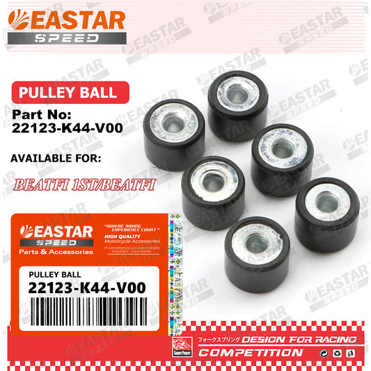 Pulley Roller Set for Beat FI - 16g, 6 pcs, 22123-K44-V00