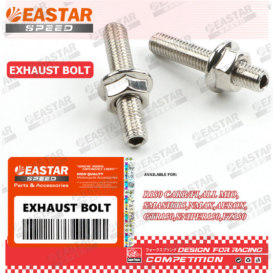 8x40mm Stainless Exhaust Stud for Raider 150 / Sniper 150 - Qty Options