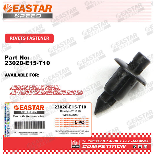 Push-In Fairing Rivets - 6mm, 10 pcs