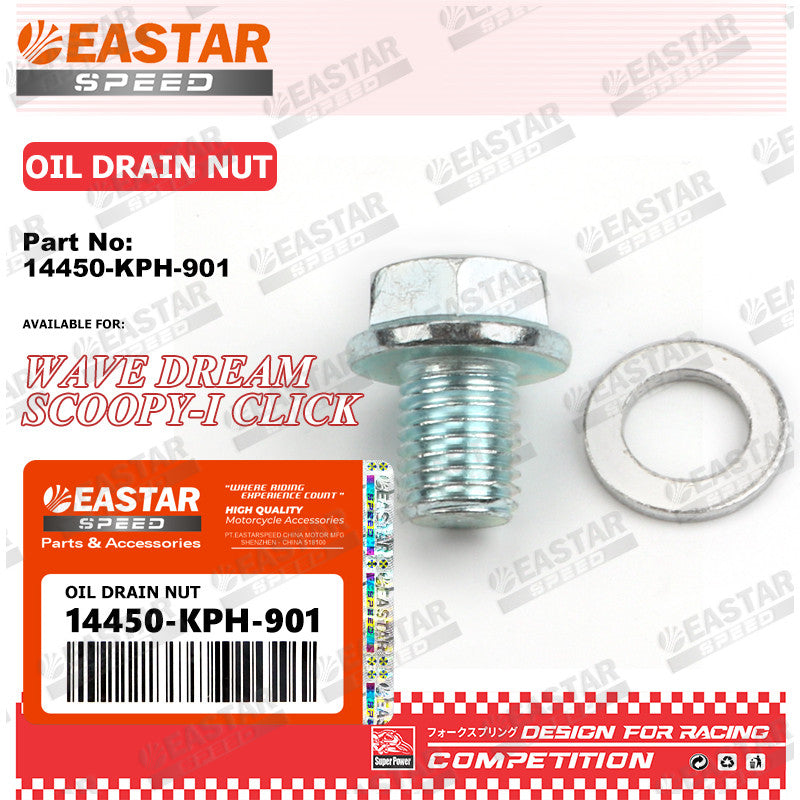 Oil Drain Nut & Drain Plug for Click/Wave/Scoopy | EastarSpeed