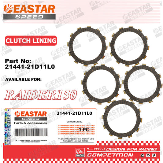 Clutch Friction Plates for GD110 / Raider J 110 / Shogun 125 - 5 pcs