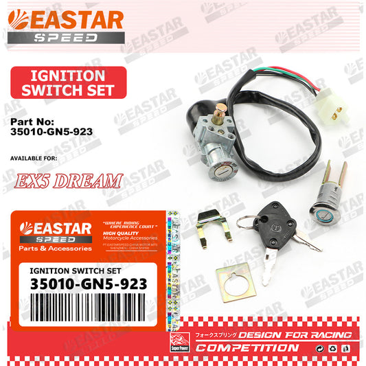 Ignition Key & Main Switch Set for EX5 Dream