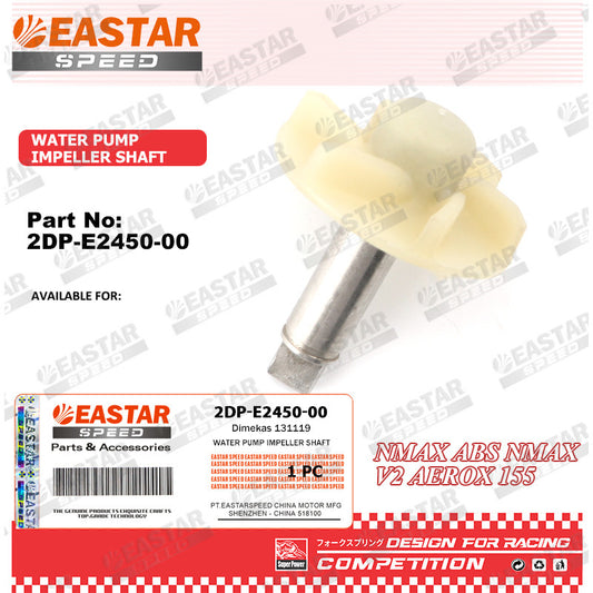 Water Pump Impeller Shaft for NMAX ABS / NMAX V2 / Aerox 155