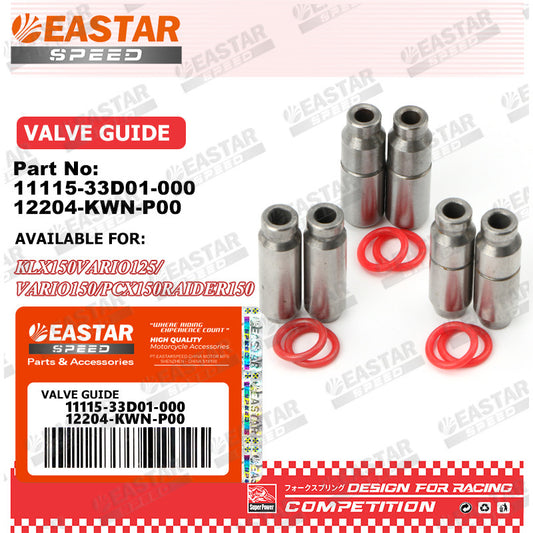 Valve Guide for Raider 150 / Vario / PCX / KLX150 - Model Options