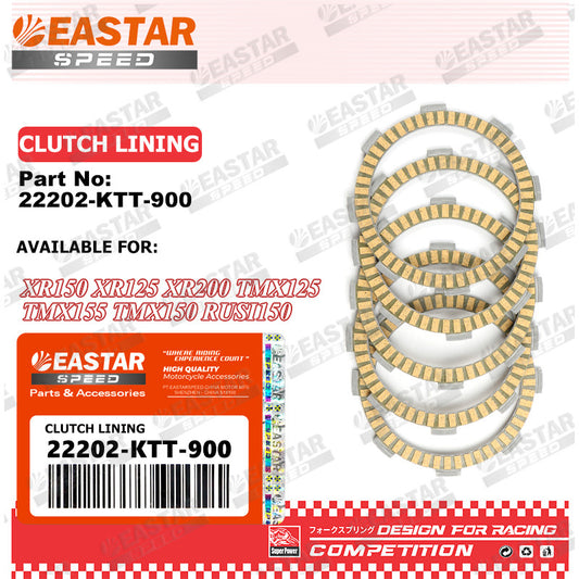 Clutch Friction Plates for XR125/150/200 / TMX - 22201-KTT-900