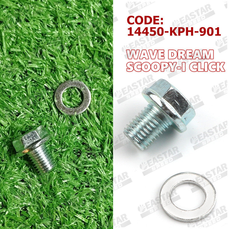 Oil Drain Nut & Drain Plug for Click/Wave/Scoopy | EastarSpeed