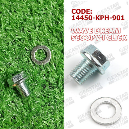 Oil Drain Nut & Drain Plug for Click/Wave/Scoopy | EastarSpeed