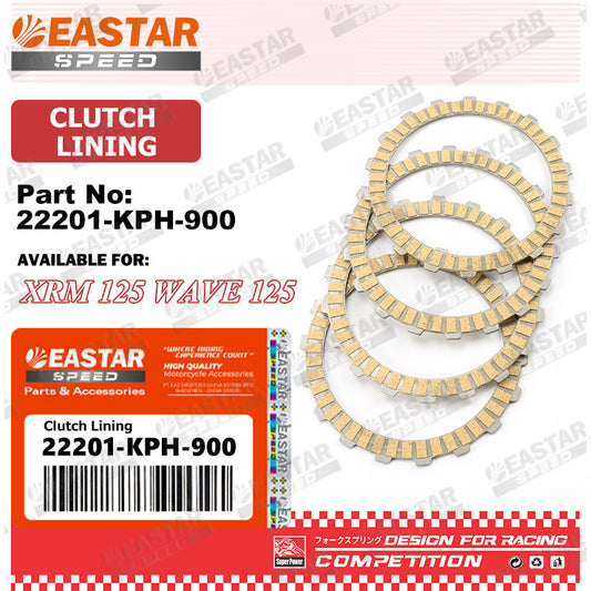 Clutch Friction Plates for XRM125 / Wave 125 - 22201-KPH-900