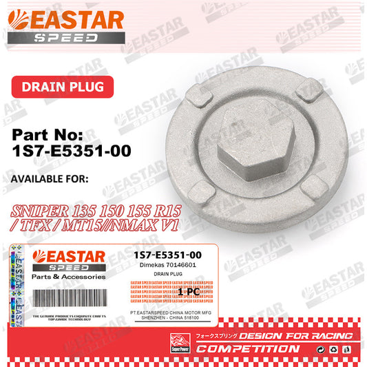Oil Drain Plug for Sniper 135/150/155 / NMAX V1 - 1S7-E5351-00