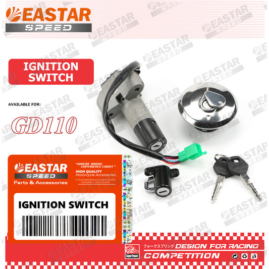 Ignition Lock Set & Fuel Tank Cap for GD110 - Options