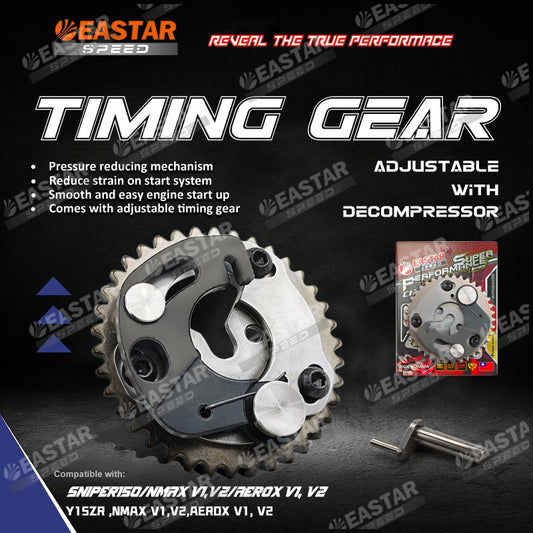 Adjustable Cam Gear with Decompressor for Sniper 150 / NMAX / Aerox