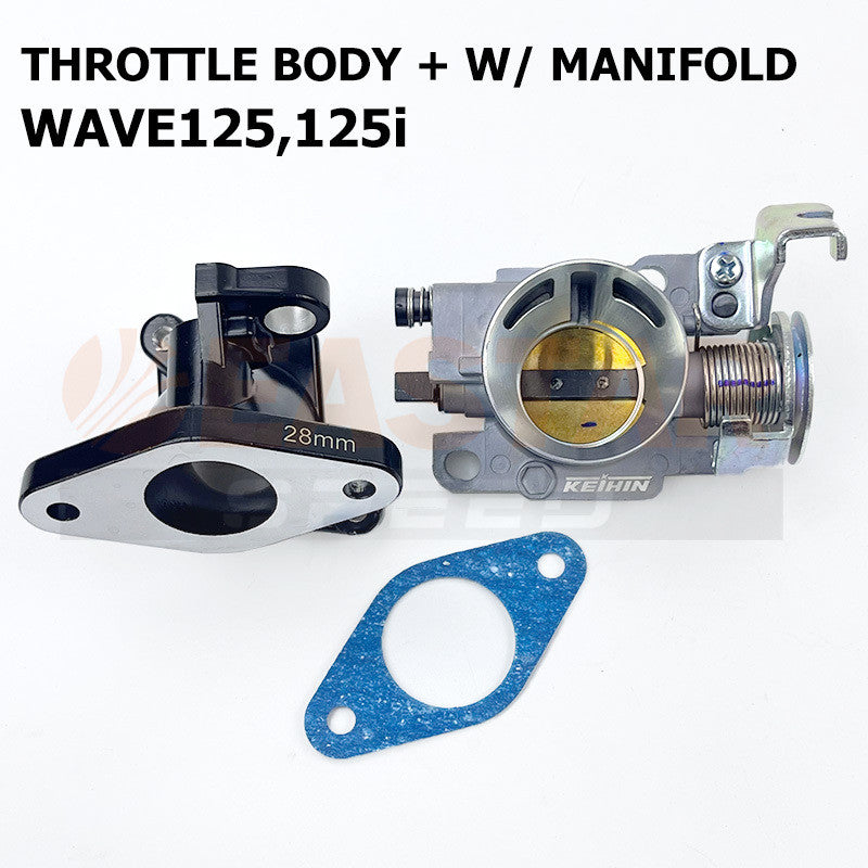 28/30mm Throttle Body & Intake Joint for Wave 125i - Options