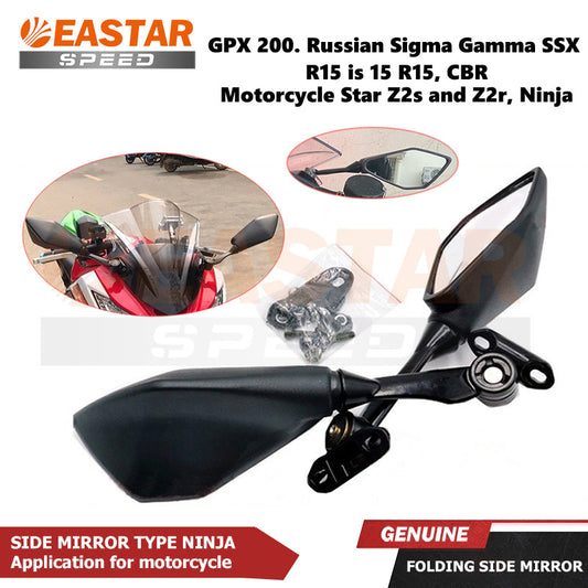 Foldable Rivet-Type Side Mirror for Motorstar Z200S