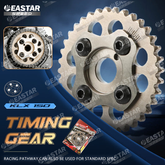36T Adjustable Cam Gear for KLX150 4-Valve - 4-Bolt