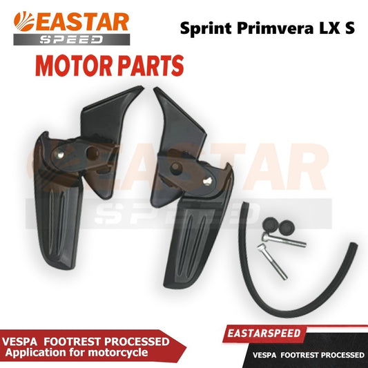 Black Footrests for Vespa Sprint / Primavera / LX / S