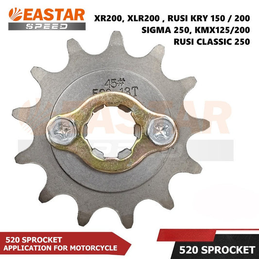 520 Front Sprocket for XR200 / XLR200 / Rusi KRY - Tooth Options