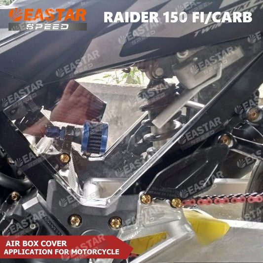Acrylic Airbox Covers for Raider 150 FI/Carb - Bracket Options