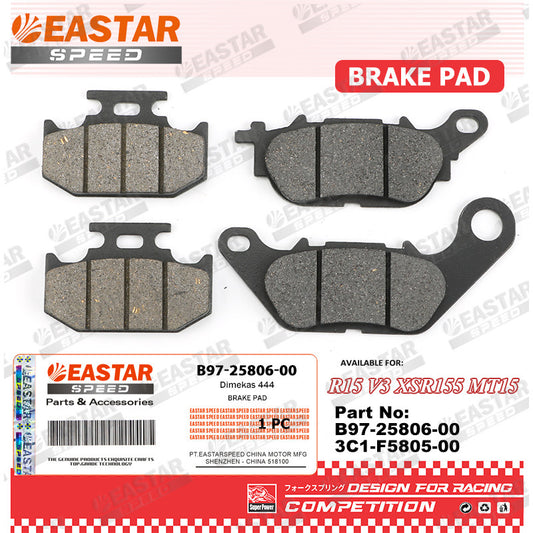 Brake Pads for R15 V3 / XSR155 / MT15 - Front & Rear Options