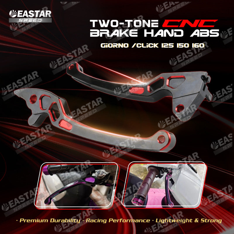 Two-Tone CNC Brake Hand ABS/CBS GIORNO /CLICK 125 150 160 for Click/Giorno | EastarSpeed