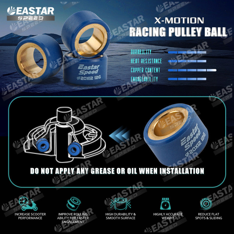Copper Pulley Rollers for NMAX / Aerox / Click / PCX - Model & Weight Options
