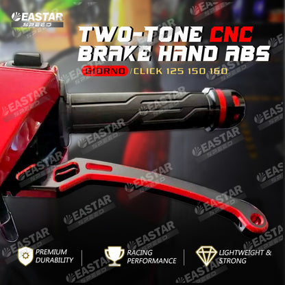 Two-Tone CNC Brake Hand ABS/CBS GIORNO /CLICK 125 150 160 for Click/Giorno | EastarSpeed