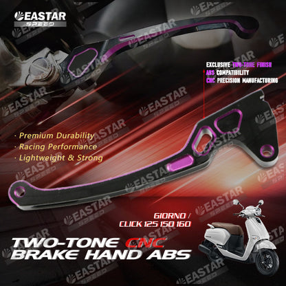 Two-Tone CNC Brake Hand ABS/CBS GIORNO /CLICK 125 150 160 for Click/Giorno | EastarSpeed