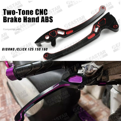 Two-Tone CNC Brake Hand ABS/CBS GIORNO /CLICK 125 150 160 for Click/Giorno | EastarSpeed