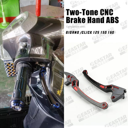 Two-Tone CNC Brake Hand ABS/CBS GIORNO /CLICK 125 150 160 for Click/Giorno | EastarSpeed