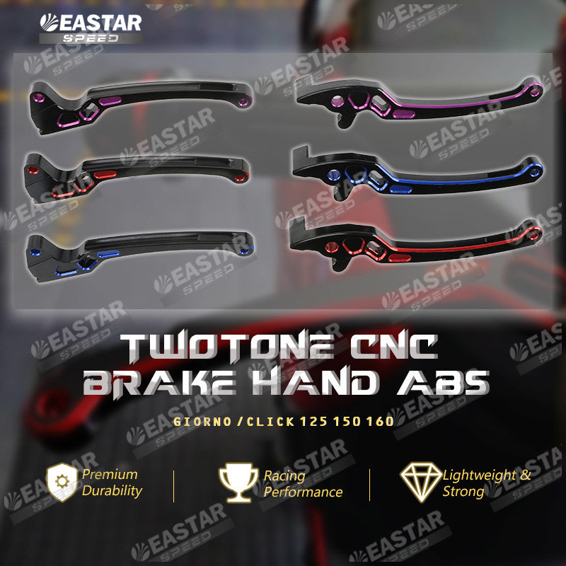 Two-Tone CNC Brake Hand ABS/CBS GIORNO /CLICK 125 150 160 for Click/Giorno | EastarSpeed