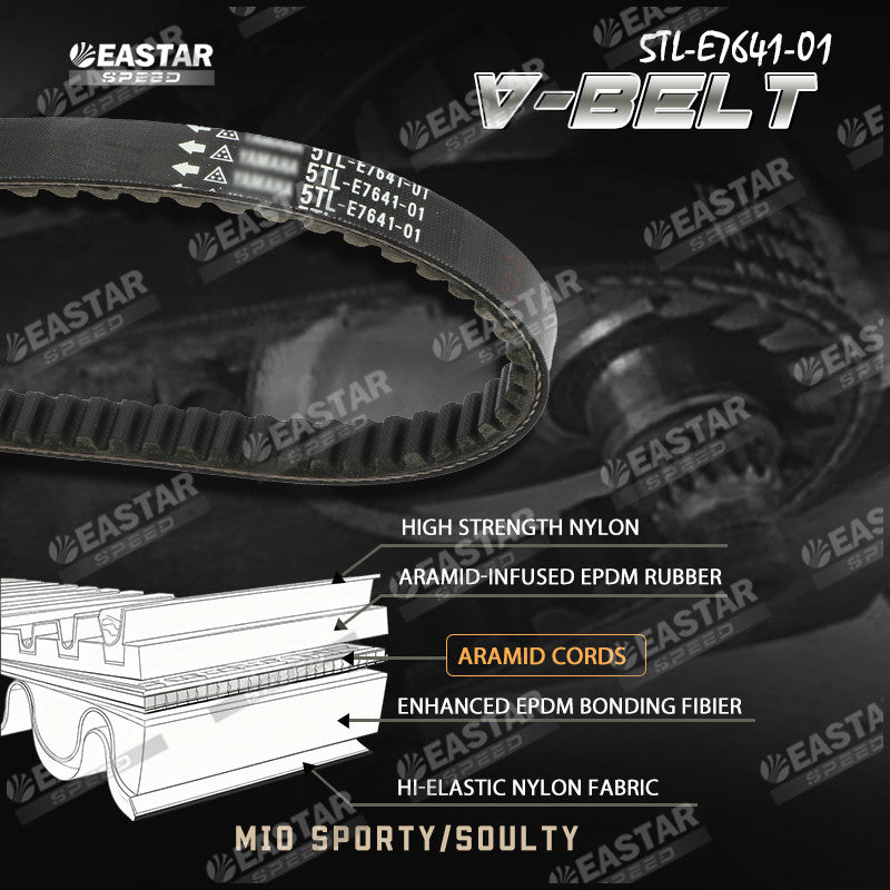 V-BELT 5TL MIO SPORTY/SOULTY 5TL-E7641-01 for Mio | EastarSpeed