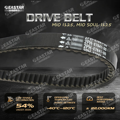 DRIVE BELT 2PH MIO I125, MIO SOUL I125 2PH-E7641-00 for Mio | EastarSpeed