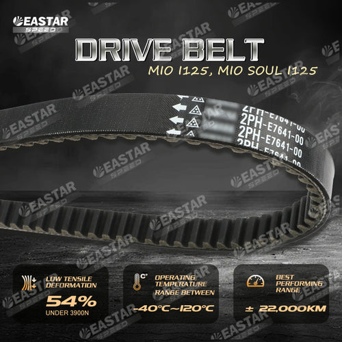 DRIVE BELT 2PH MIO I125, MIO SOUL I125 2PH-E7641-00 for Mio | EastarSpeed
