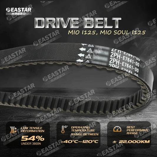 DRIVE BELT 2PH MIO I125, MIO SOUL I125 2PH-E7641-00 for Mio | EastarSpeed