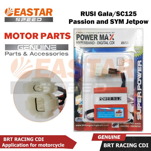 Racing CDI for Rusi Gala / SC125 / Passion / SYM Jetpower / TMX