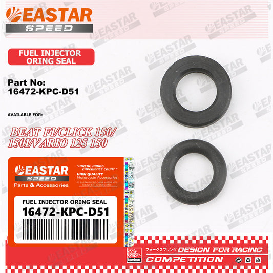 Fuel Injector O-Rings for Beat FI / Click / Vario - 16472-KPC-D51, 2 pcs