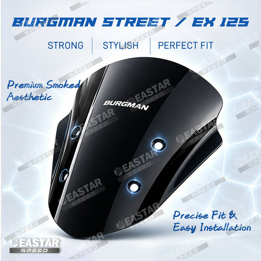 Curved Windshield for Burgman Street / EX 125