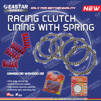 Racing Clutch Lining with Spring Wave100 110 Xrm100 110 for Wave/XRM | EastarSpeed